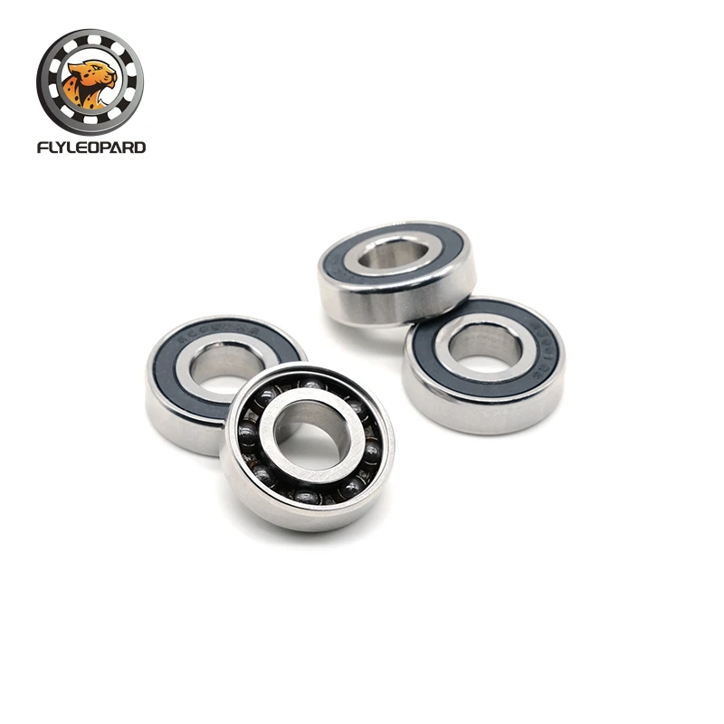 6001-2RS الفولاذ تحمل 12*28*8mm 1 قطعة ABEC-7 6001 RS دراجة محور الجبهة المحاور الخلفية عجلة كرات السيراميك محامل