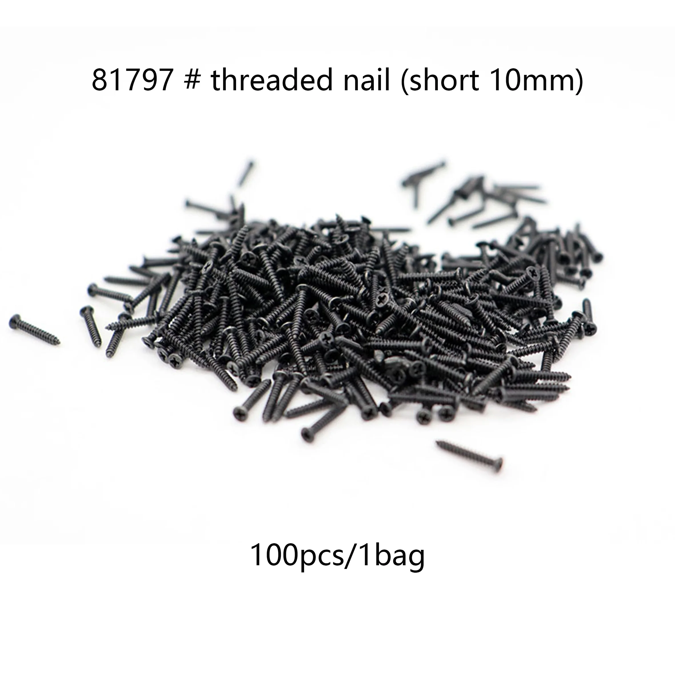 1: 87 HO Proportional Track Fixing Screws Track Roadbed Fixed Metal Nails Train Model Accessories (100pcs/bag)