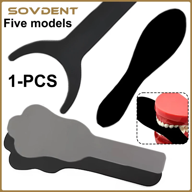 1Pc Bendable Dental Photo Contrast Board Anterior Lingual Buccal Contrastor Dual-Sided Orthodontic Photography Backdrop