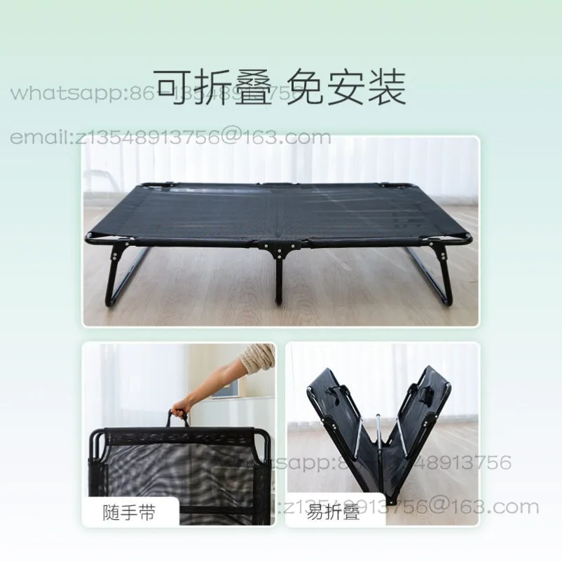 Summer dog camp bed installation-free iron frame breathable dog bed universal in all seasons removable and washable pet kennel
