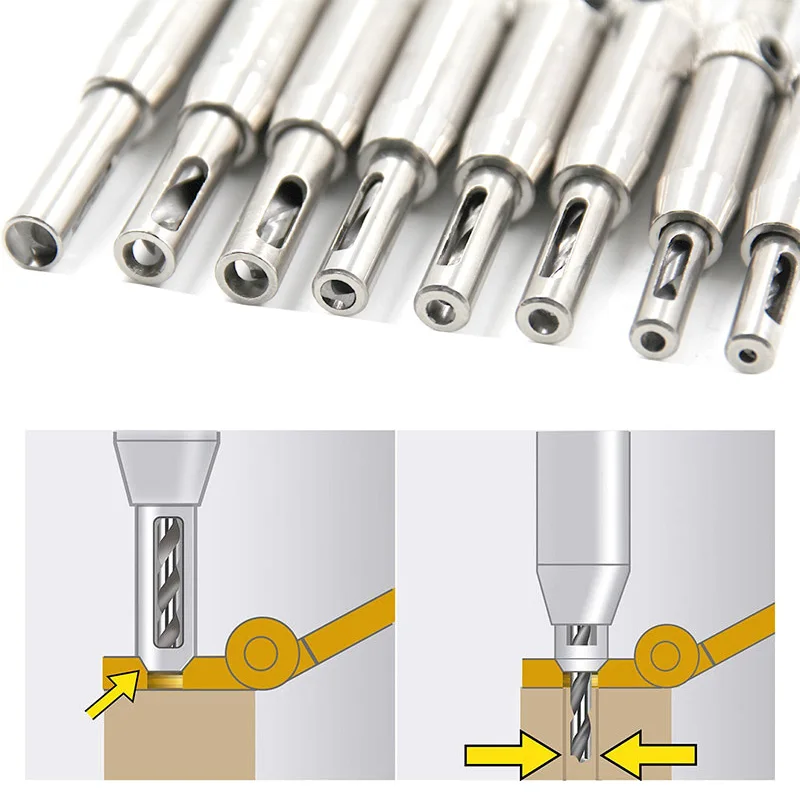 Self Centering Hinge Drill Bit Set High-speed Steel Woodworking Door Window Hinge Drill Bit Positioning Hole Opener