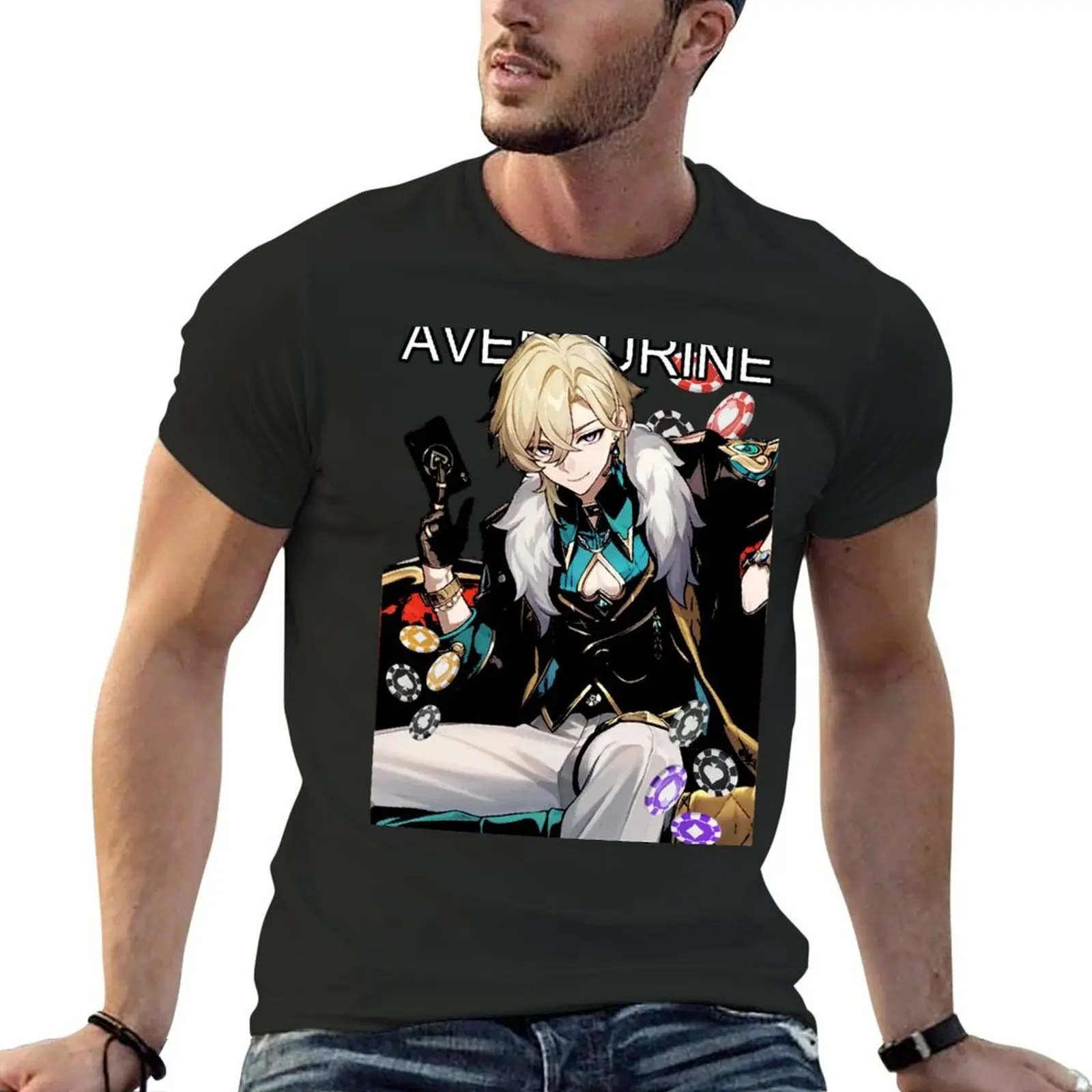 Aventurine honkai star rail shirt fan Aventurine star rail shirt honkai star rail stickers T-Shirt