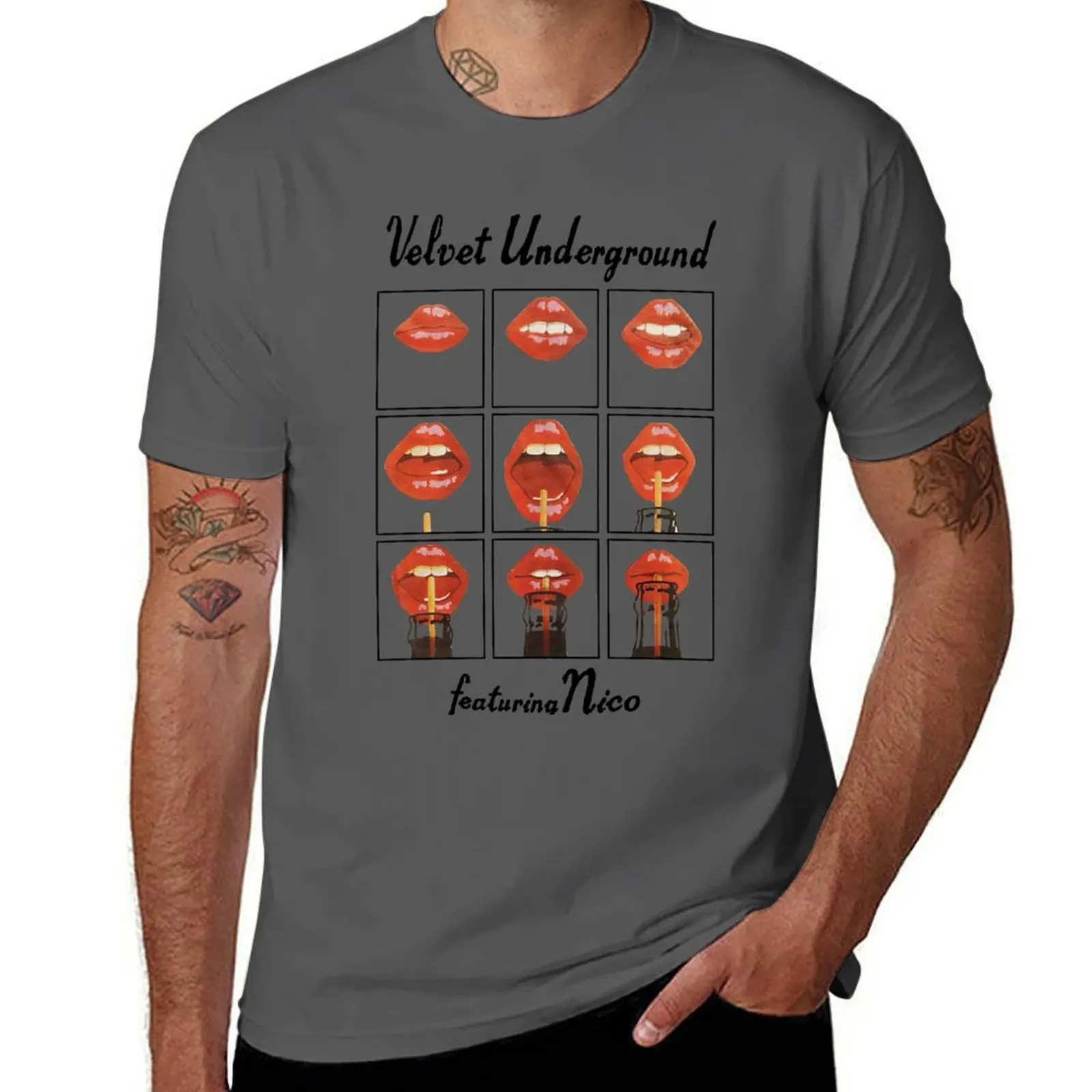 

The Velvet Underground Rock Band, Velvet Underground Featuring Nico T-Shirt mens graphic t shirts man t shirts for men T-Shirt