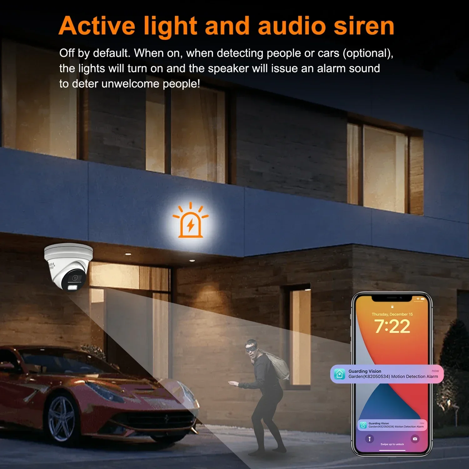 

Anpviz 4CH 5MP Security System 4 Pcs 5MP Turret IP Camera Dual Light12MP NVR WDR Motion Detection 2 Ways Audio Active Deterrence