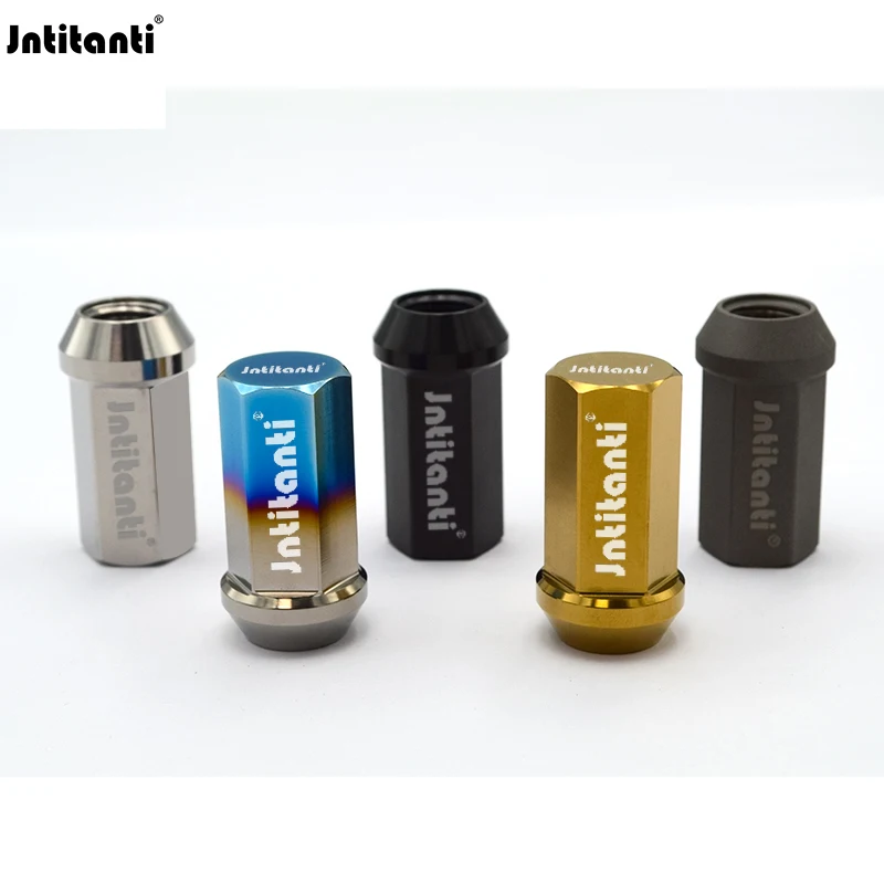 

Jntitanti Closed End Cone Seat Gr.5 Titanium Lug Nut M12x1.25 for Nissan Suzuki Subaru Infiniti