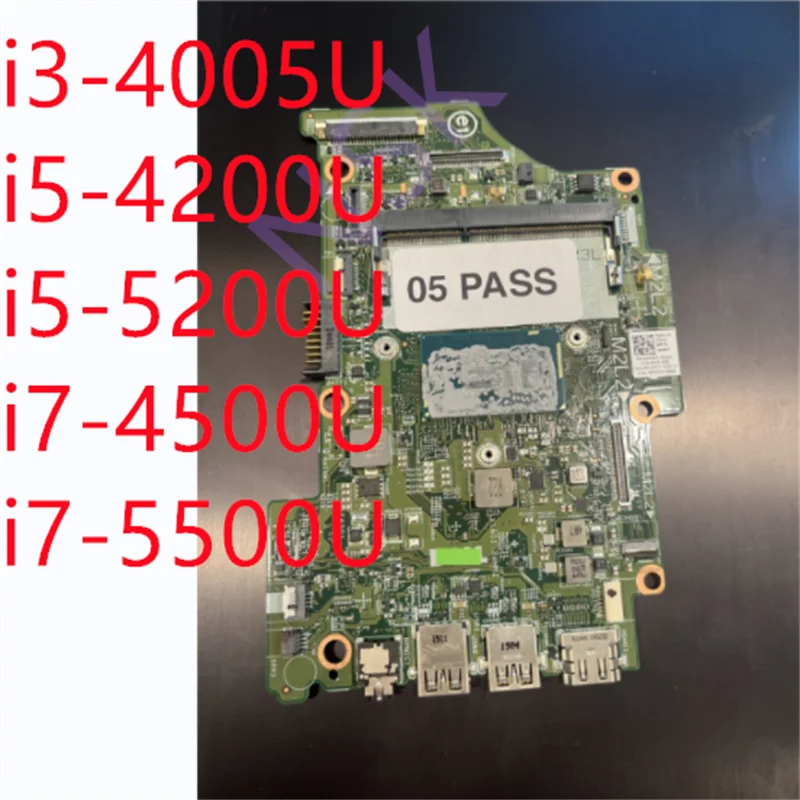 

08H90T 07166J For Dell Inspiron 13 7348 7558 7352 Laptop Motherboard 13321-1 With i3-4005U i5-4200U i7-4500U I5-5200U I7-5500U