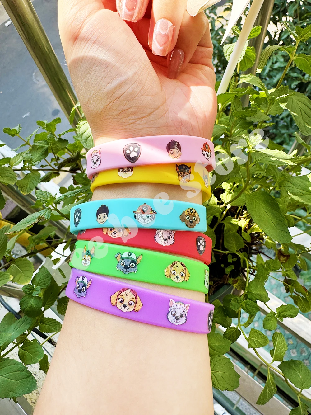 Paw Patrol Silicone Bracelet Cartoon Anime Action Figures Toys Boys Girls Wristband Bracelets Birthday Party Decor Cosplay Gifts