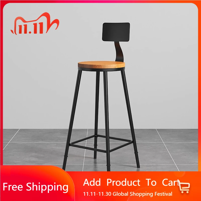 

Personalized Ultralight Bar Stools High American Light Luxury Sturdy Designer Retro Bar Stools Unique Soft Muebles Furniture