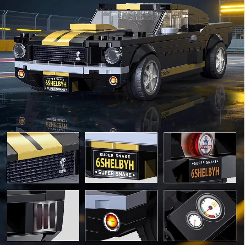 Technische GT350H Supercar 1:24 Sportmodel Autoset, Raceauto's Bouwstenen Kits 285PCS Bouwstenen Baksteen Speelgoed Kindercadeau