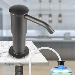 La grande taille (gris) évier de cuisine Regina distributeur, pompe en ABS intégré pour évier de cuisine avec tube d'extension de 1.5m (59 