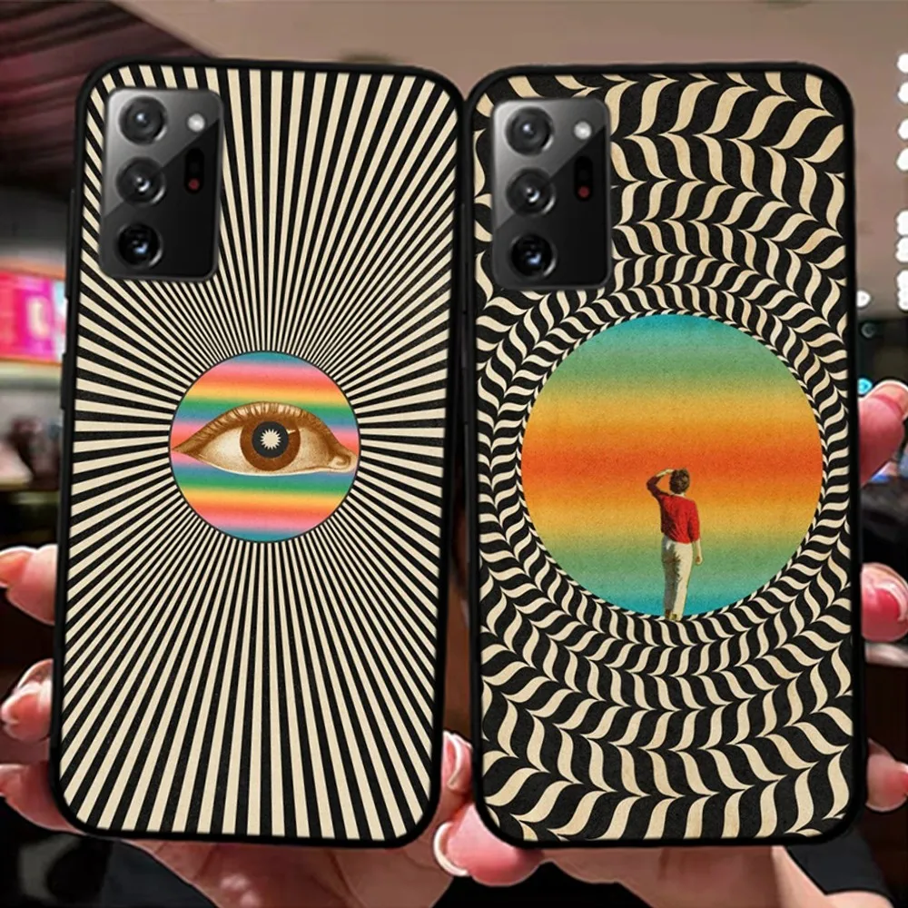 

Colourful Psychedelic Trippy Art Phone Case For Samsung A 13 21 30 31 32 51 52 53 70 for Huawei Honor 50 60 70 for OPPO vivo