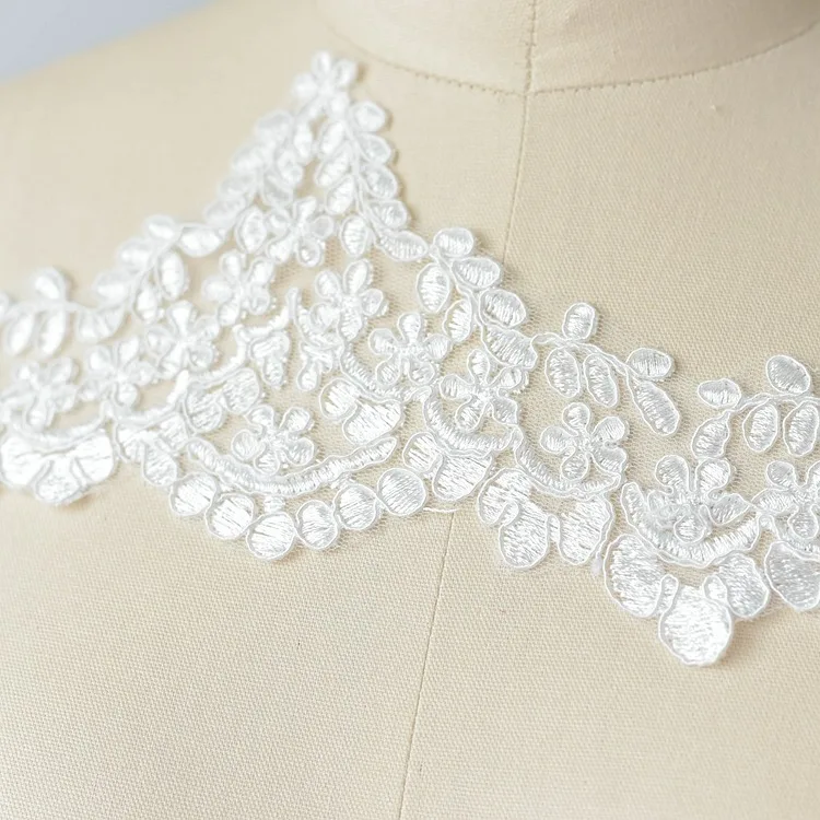 Embroidery Wedding Veil Design Accessories Decorative Handmade DIY Lace Trim