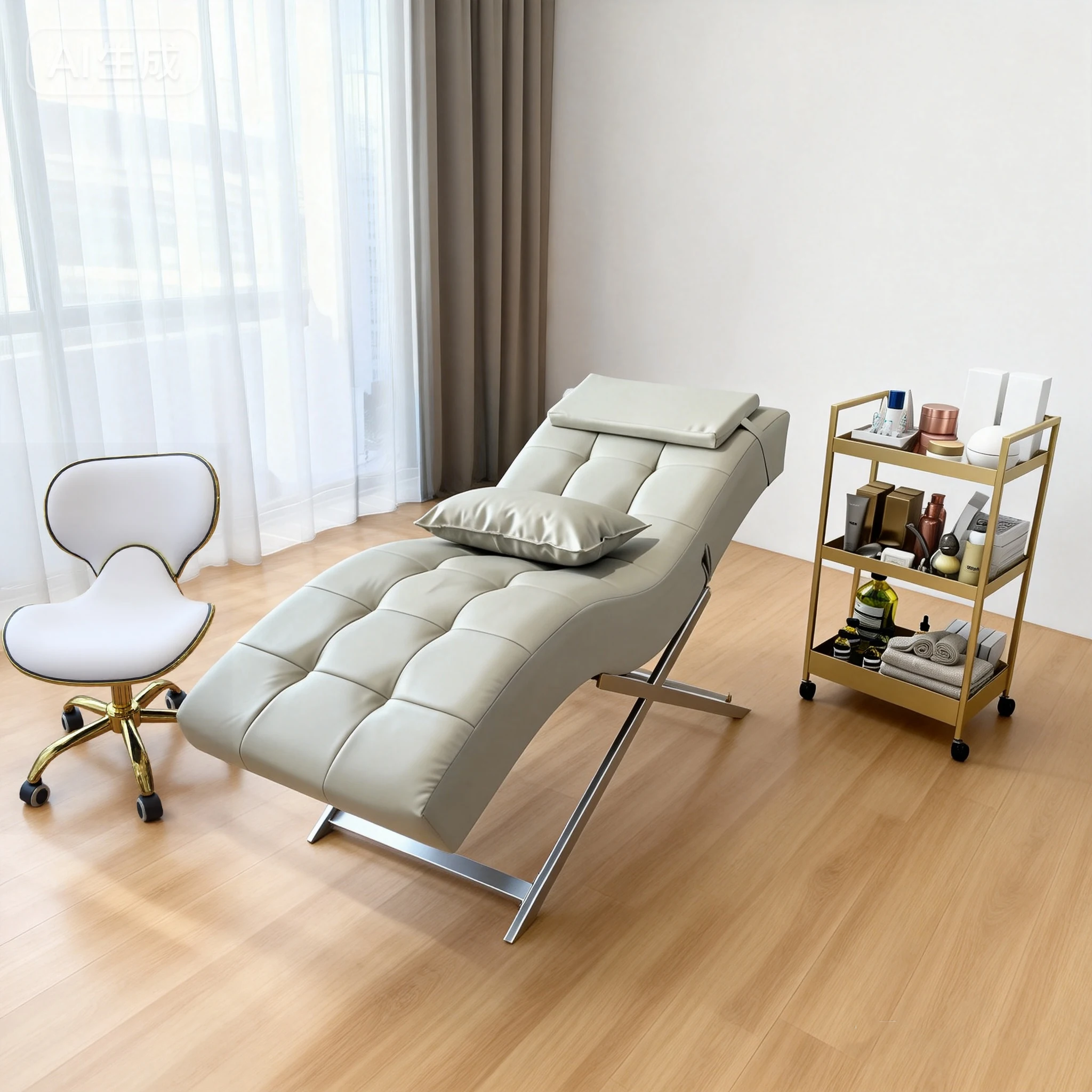 Luxury Curved Lash Bed Eyelash Bed Salon Chair Beauty Salon Lash Chair Massage Table Spa Facial Lash Bed for Salon