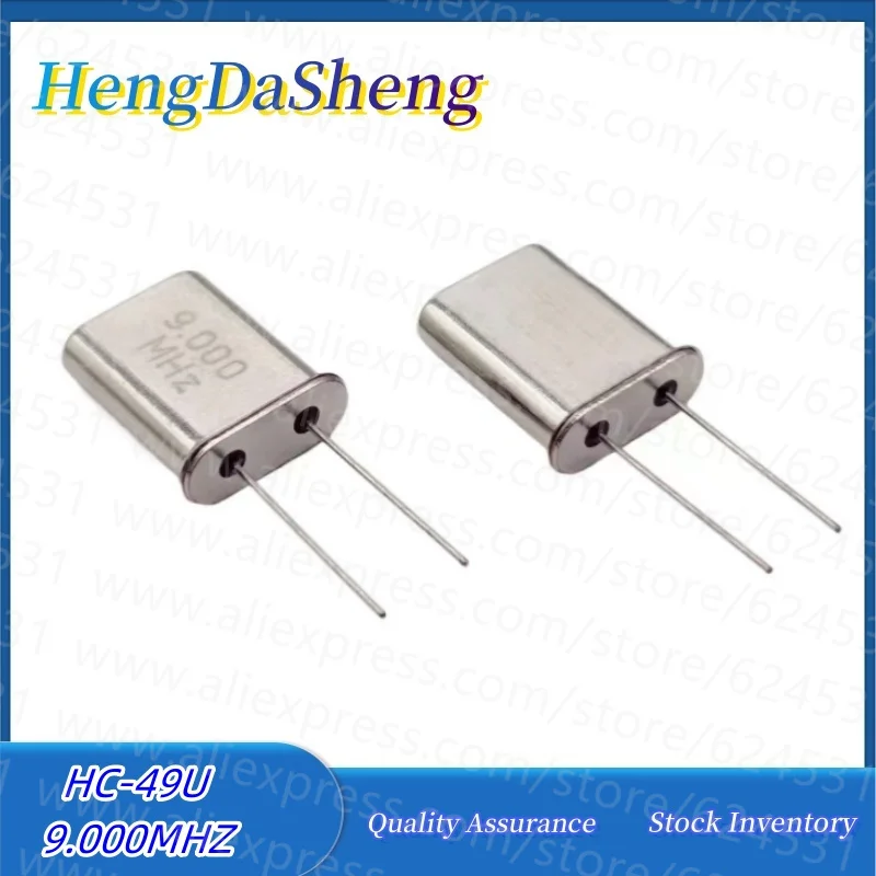 20Pcs/Lot HC-49U In-Line Quartz Crystal Oscillator 9MHZ 9.000MHZ 9M Passive Crystal Resonator High quality