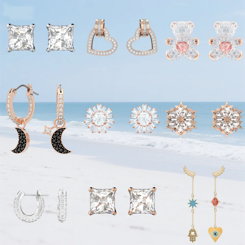 

Fashionable Women's Swa Earrings, Niche Design and Fashionable, Suitable for Gift Giving and Daily Wear