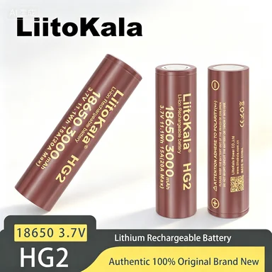 30PCS Liitokala New Original HG2 18650 3000mAh Battery 18650HG2 3.6V Discharge 20A Dedicated for HG2 Power Rechargeable Battery