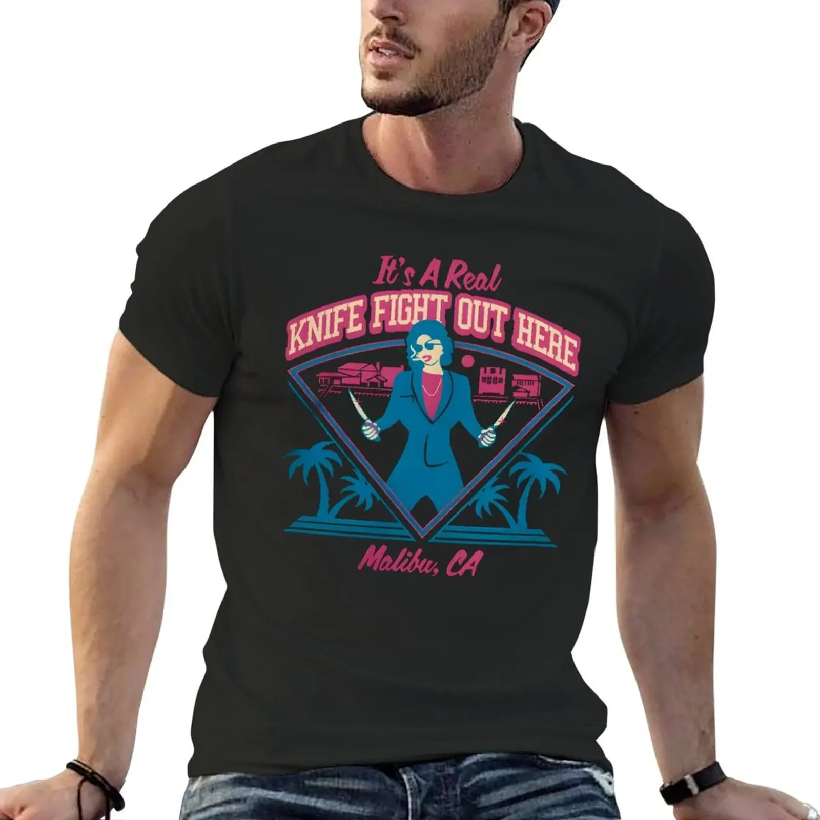 Tim Dillon Knife Fight T-Shirt aesthetic clothes plus sizes plain t shirts for men