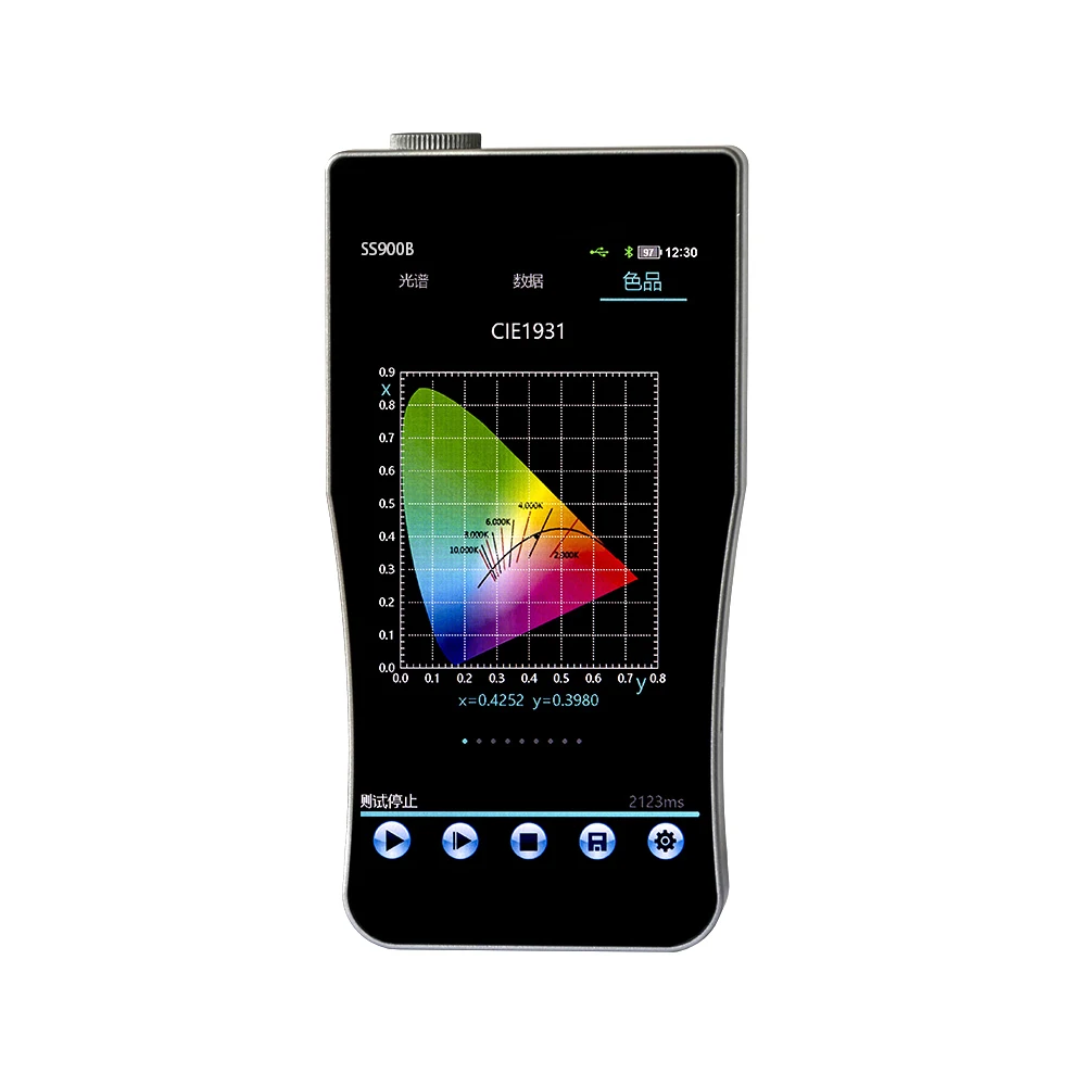 Gesundheits beleuchtung Blaulicht Beleuchtungs stärke messer Blaulicht-Gefahren spektro photometer ss900b 300-800nm