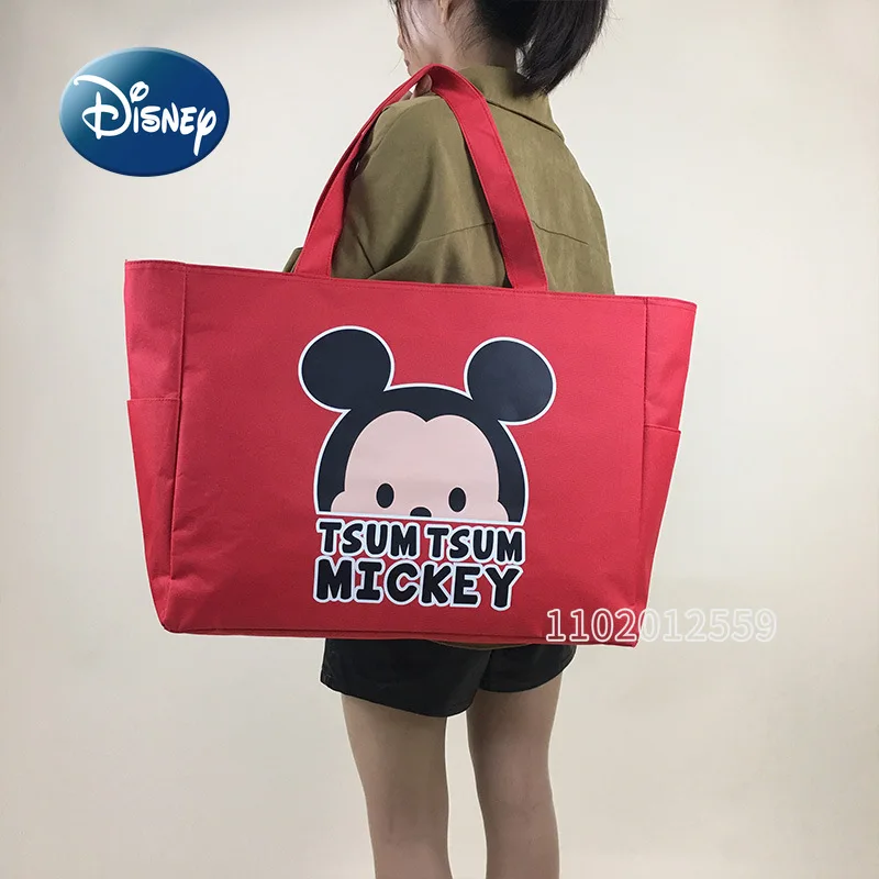 Borsa da viaggio da donna nuova Disney Mickey borsa da donna di moda cartone animato borsa per la spesa multifunzionale di grande capacità