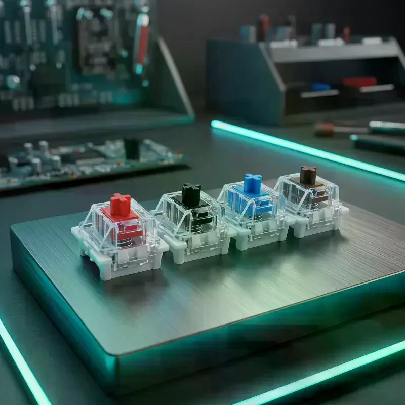 Mechanical Keyboard Switches With Clicky Feedback And Switch Puller For Mechanical Keyboard Building Typing DIY
