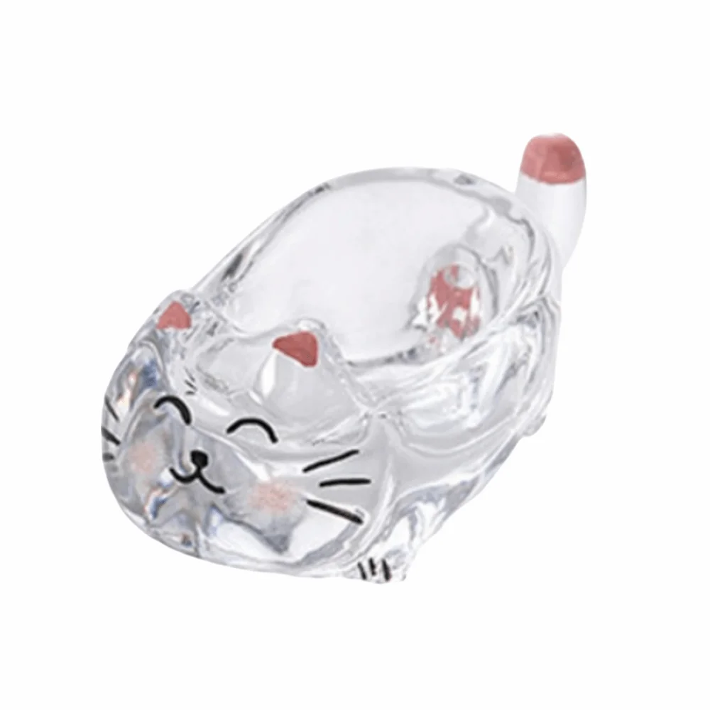 

Creative Seasoning Dipping Dish Transparent Glass Cat Shaped Seasoning Dish Thickened Food-grade Glass Dipping Saucer