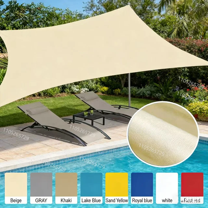 Waterproof sunshade, rectangular UV block, outdoor garden sunshade, courtyard, backyard, terrace sunshade, privacy screen