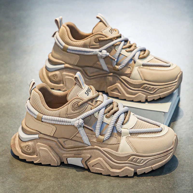 

2025Summer Breathable Comfortable High-Quality New Fashion Thick-Soled Sports Casual Trendy Men's Dad Shoes39-44