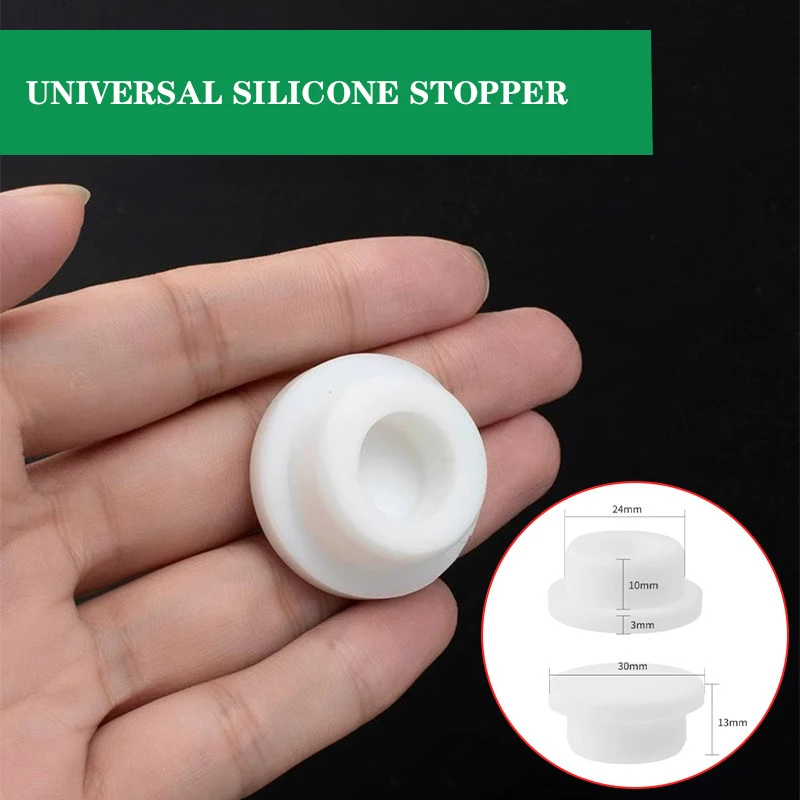 1-10Pcs 24mm Silicone Seal Cover Soft Elastic Universal Sink Overflow Hole Plug for Washbasin Side Leakage Bathroom Accessories