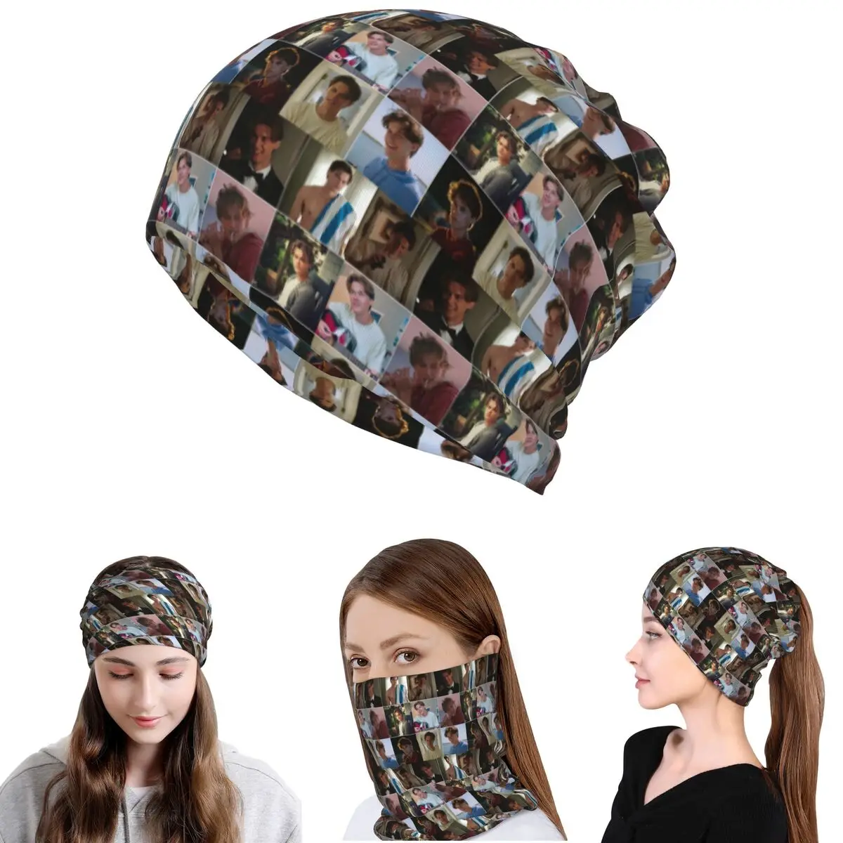 

Conrad Fisher Collage Bandana Neck Gaiter Face Scarf Multi-use Headwear Beanies Hat for Men Women Adult Washable