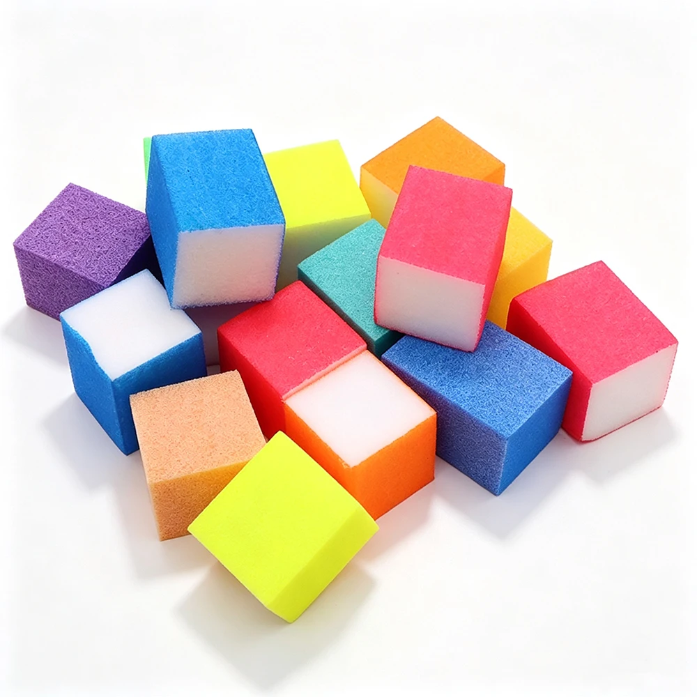 1 Bag Colorful Sponge Nail Files About 50pcs-70pcs for Buffing Nail for Pedicure and Salon Use Professional Manicure Nail Art