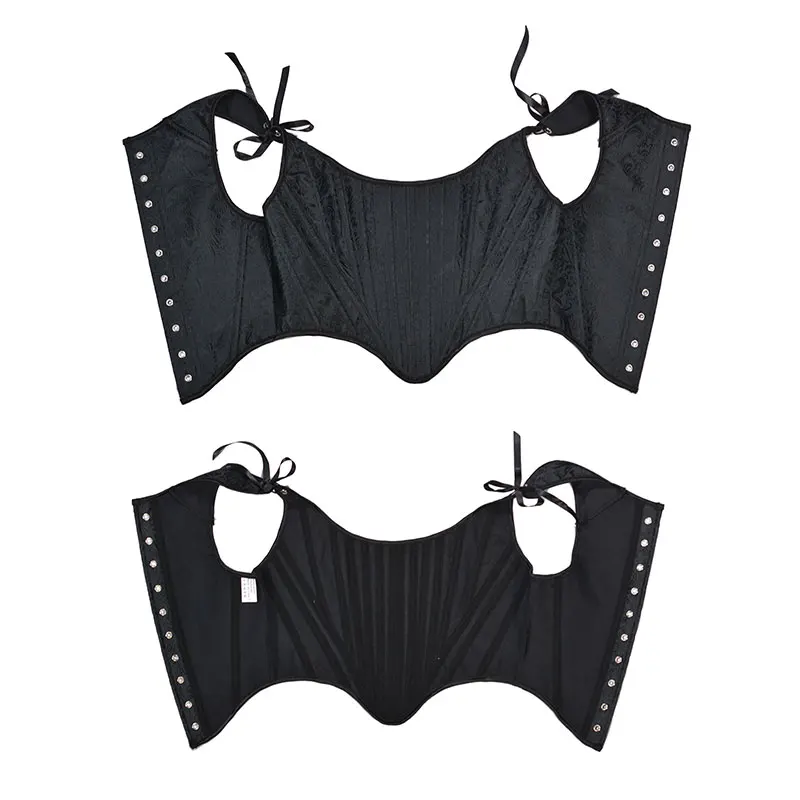 Satin Bow Tie Corset Top for Women Cropped Bustiers Female High Street Belt Slim Ladies Party Club Shapewear