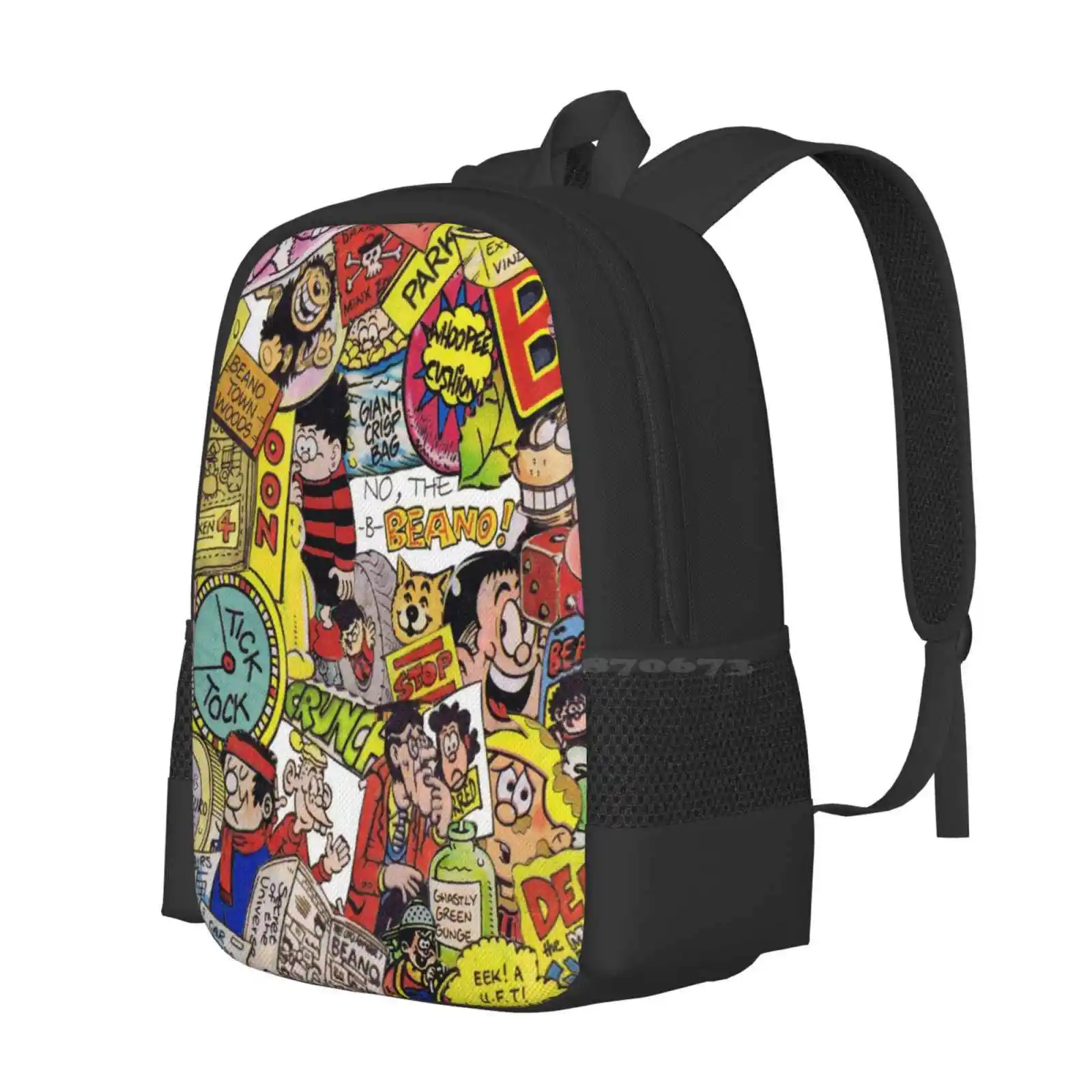 Beano Hot Sale Backpack Fashion Bags Beano Dennis The Menace Gnasher Roger The Ivy The Terrible Comics Annuals Collage