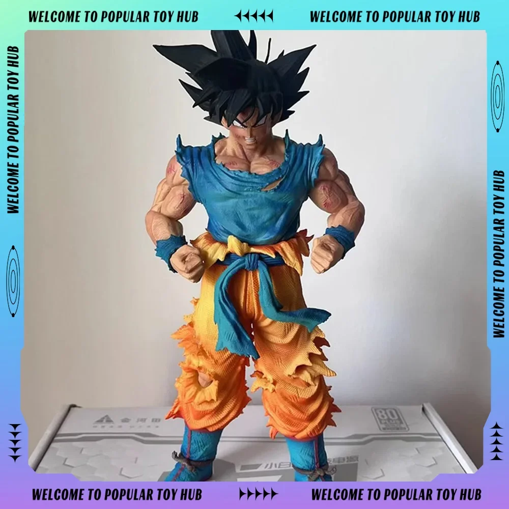 Dragon Ball Anime 27cm Son Goku personaje de pelo negro Goku Super Saiyan 1 figuras de acción estatua modelo de Pvc juguetes de colección Custon