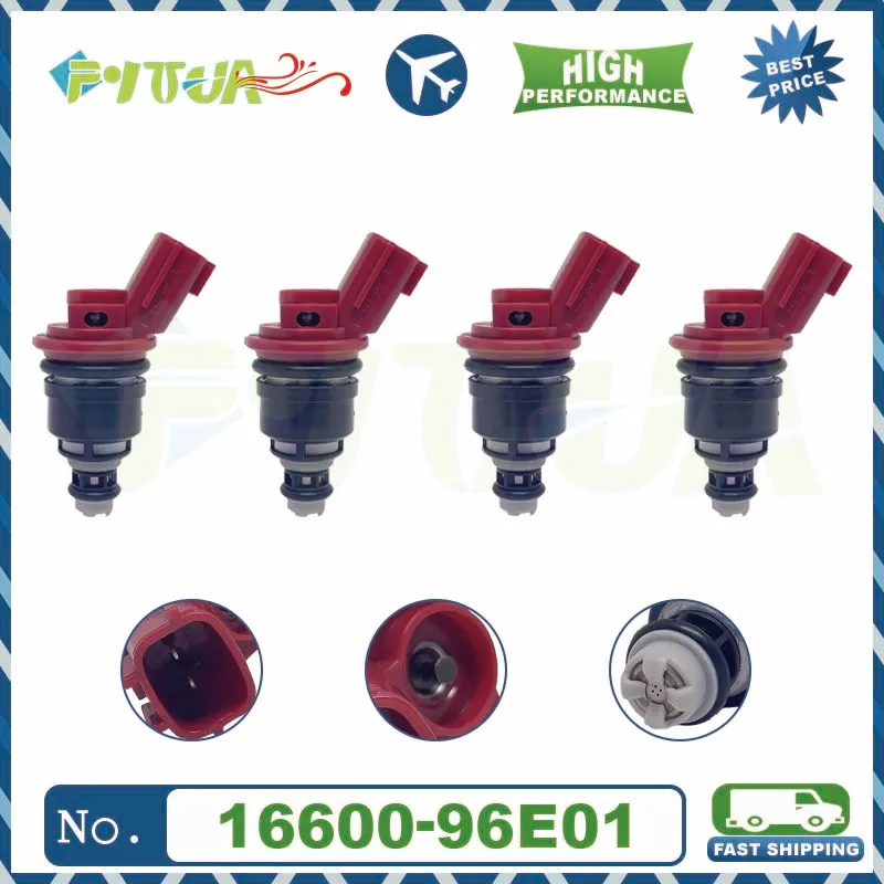 4pcs Fuel injector 16600-96E01 A46-00 For Maxima 1992-1999 Infiniti I30 1996-1999 16600-96E00 Car-styling