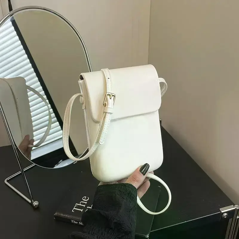 Minimalist Crossbody Phone Bag Women Small Simple Vertical Shoulder Purse With Adjustable Strap For Women Gifts