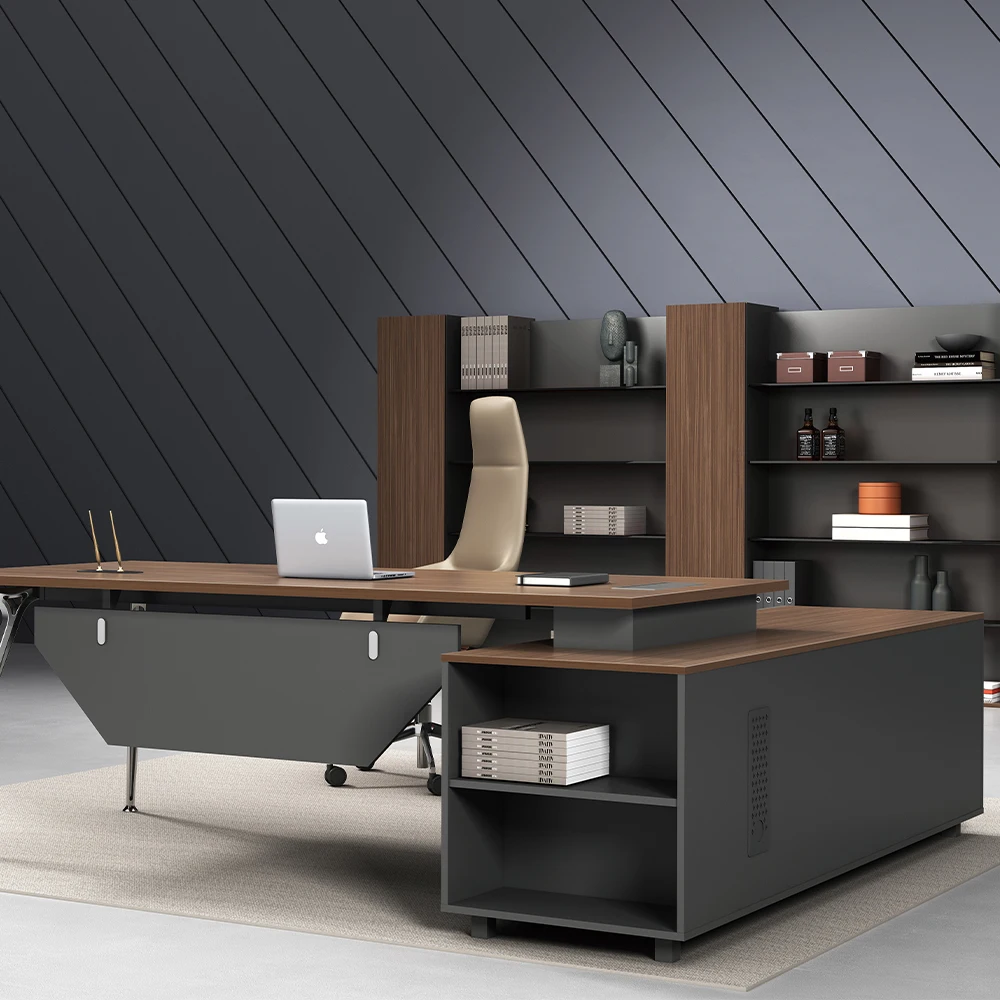 

Wooden Office Table Executive Desk Unique CEO Executive Table Furniture Work Desk L Shape Office Desk