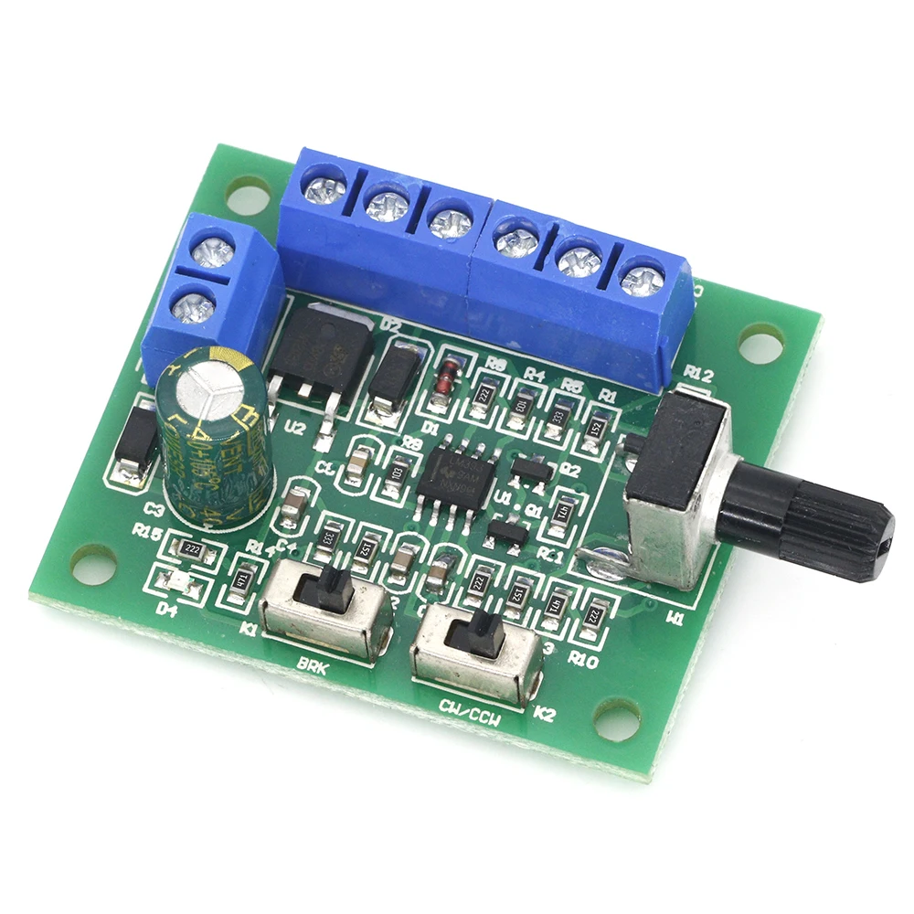 DC 8-24V brushless motor PWM speed board, DC motor governor 10A forward and reverse switch with driver