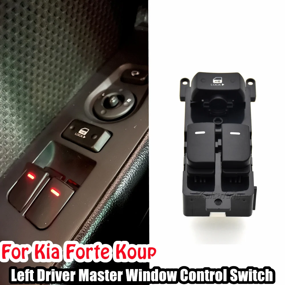 For Kia Forte Koup 2010-2013 Hight Quality Left Driver Master Window Control Switch Black Car Accessories 93570-1M710 935701M710