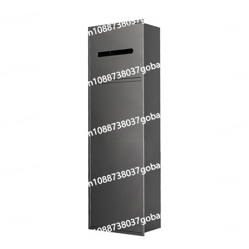 Customized Stainless Steel Toilet Brush Niche Embedded Metal Cabinet Toilet Tissue Box Finished