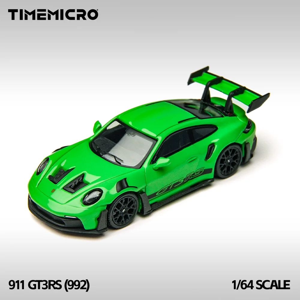 

* Предварительный заказ * TIME MICRO 1:64 992 GT3 RS, зеленая живопись, имитация сплава, модель автомобиля для хобби и дисплея * подарок
