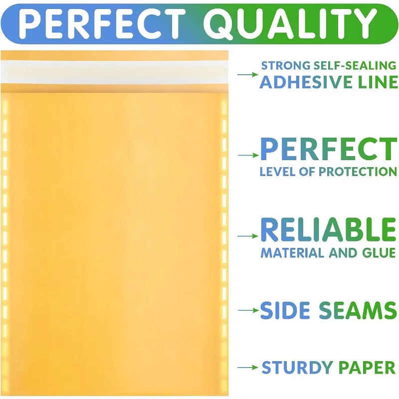 50PCS Kraft Paper Bubble Envelopes Padded Mailers Shipping Envelope self seal Shipping Packaging Bag Courier Storage Bags