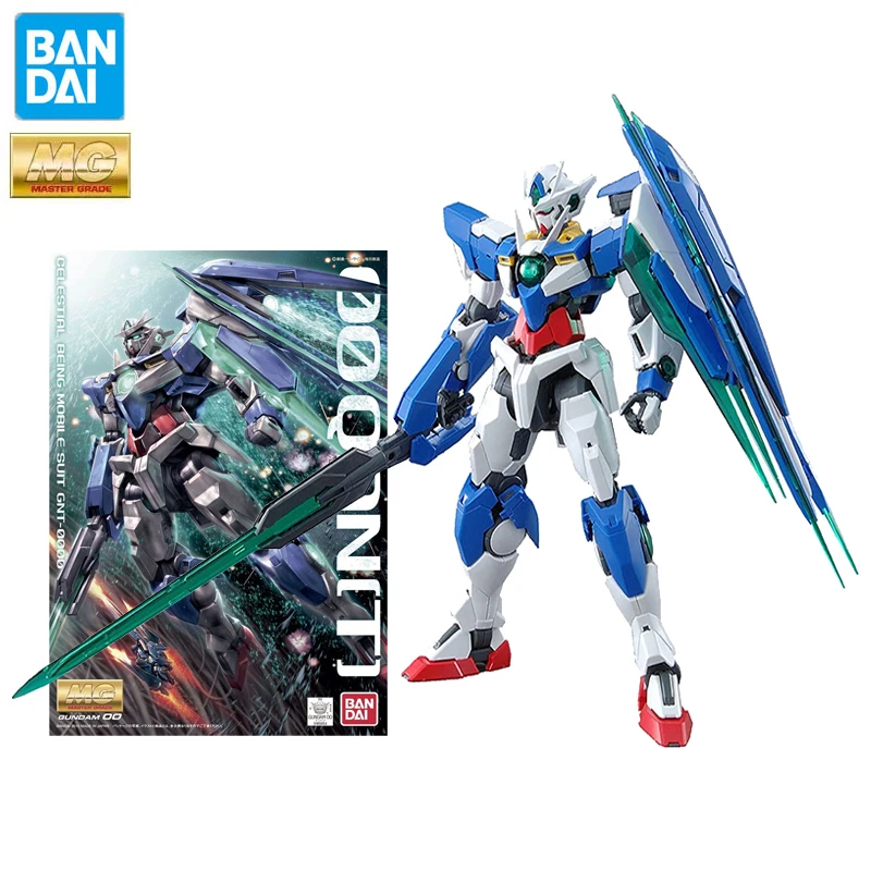 

Bandai Genuine Gundam Model Garage Kit MG Series 1/100 GNT-0000 00Qan[T] Gundam Anime Action Figure Toys for Boys Collectible