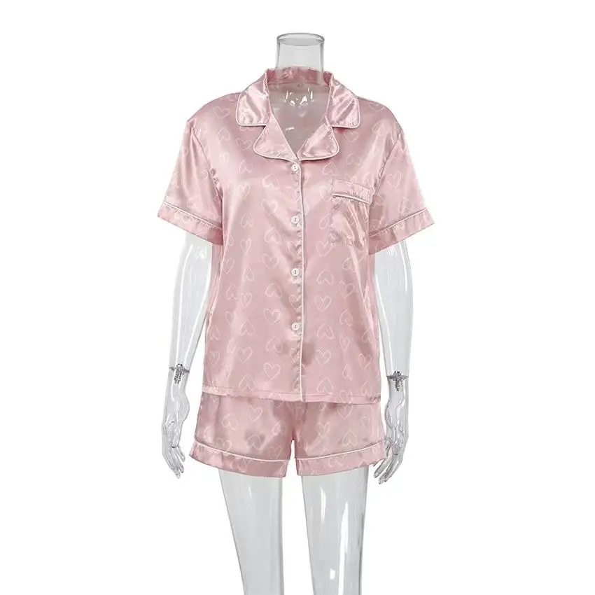 

Love ape Top And orts Set Home Clothes ort Sve mid Length Summer Home Clothes for Youth Simple Sle Spwear