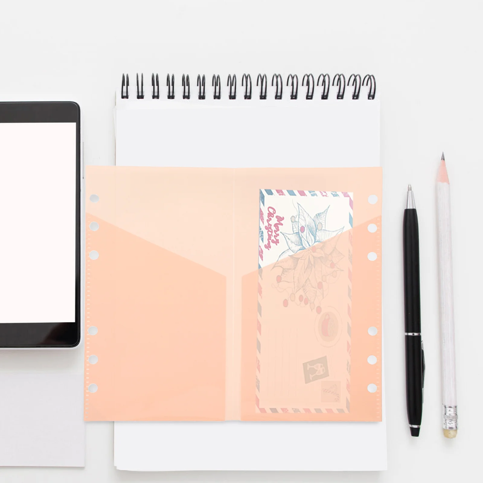 

5pcs Loose Leaf Inner Core Multi-Use Budget Binder Insert Pp Material Replaceable Pocket For Budget Book Supply Portable