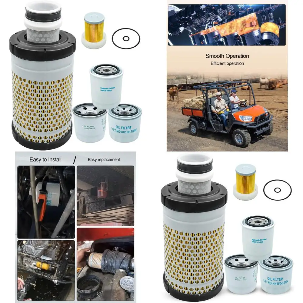 

5-Piece Filter Kit for Utility Vehicles, Compatible with RTV Models, Replaces Part Numbers HH150-32094, 6A320-59930, 1G319-11210