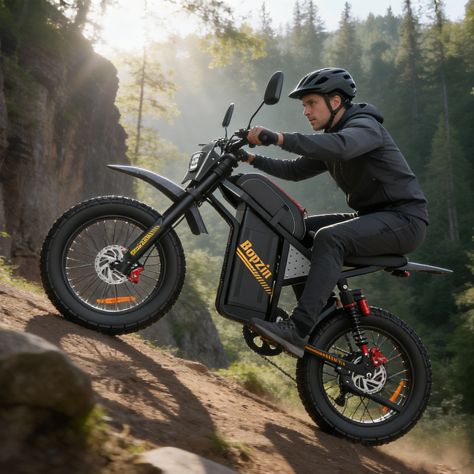 

Электровелосипед Bopzin All Terrain Off-road EBike 60V 35Ah с широкими шинами для бездорожья, быстрый электрический горный велосипед, произведенный на складе в США, в продаже