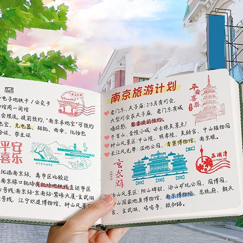 Mini Notebook High Quality Grid Page To Do List Diary Weekly Planner PU Leather Portable Agenda Book Students