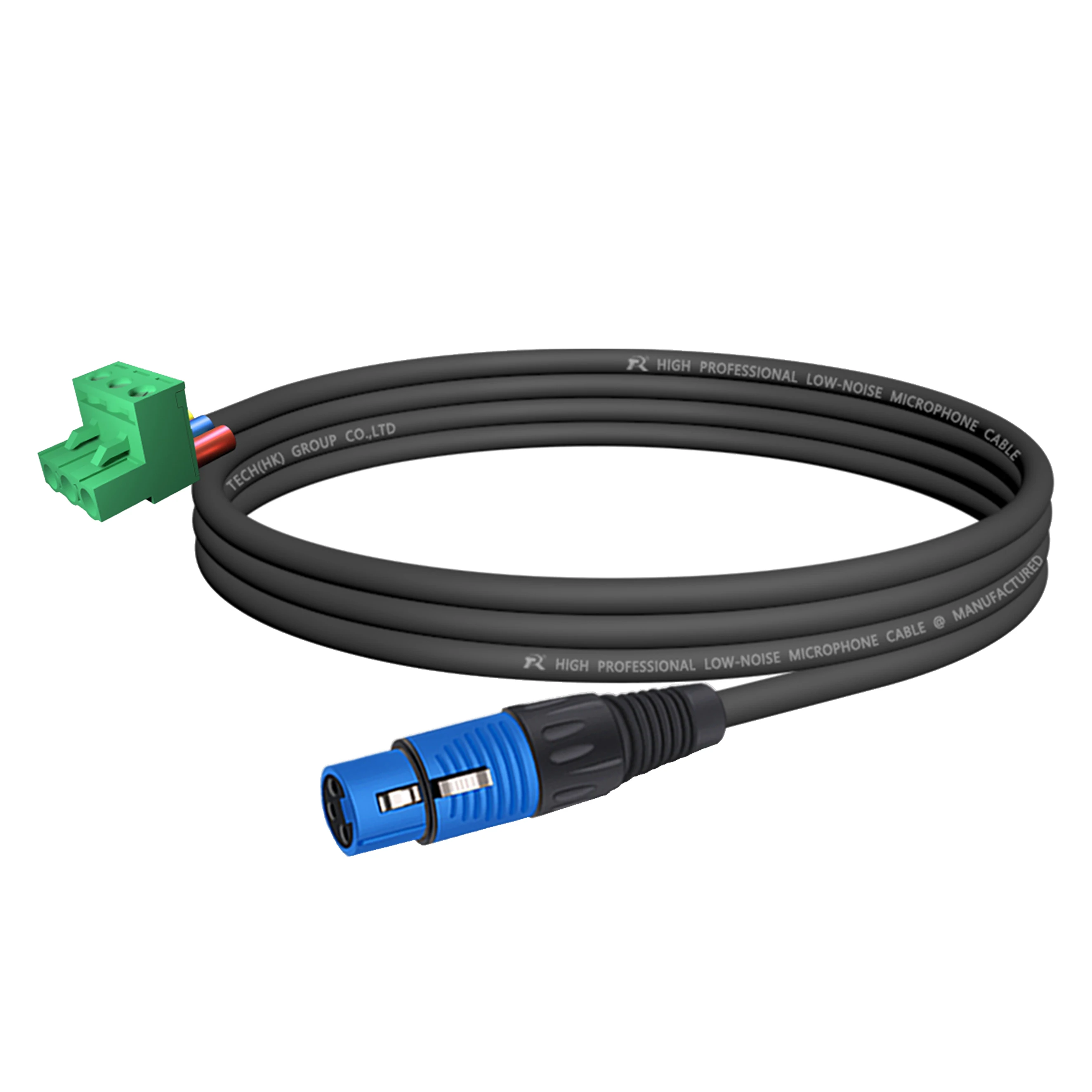 Lautsprechersystem, Bühnen-Soundverkabelung, Professionelle PCB-Montage Audioanschluss, 5,08mm 3-Pin Phoenix Terminal zu Geradem 3P XLR M/F Stecker – Detail 3