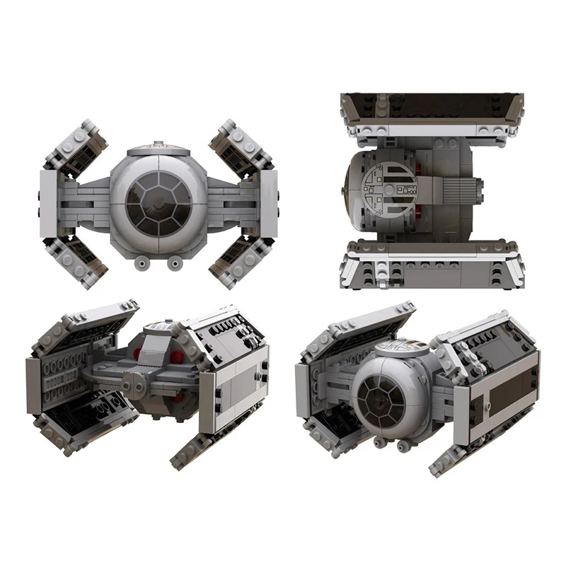 282pcs MOC Twin Ion Engine Advanced Fighter Death Star Battle Model Building Blocks Toy Gift Creative Display Collectible Desk
