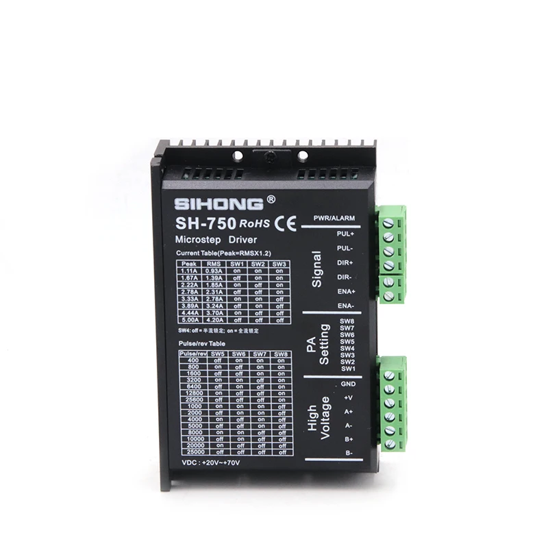 Siheng SH-750 Digital 2-Phase Stepper Motor Driver Controller for 57 60 86 Steppers